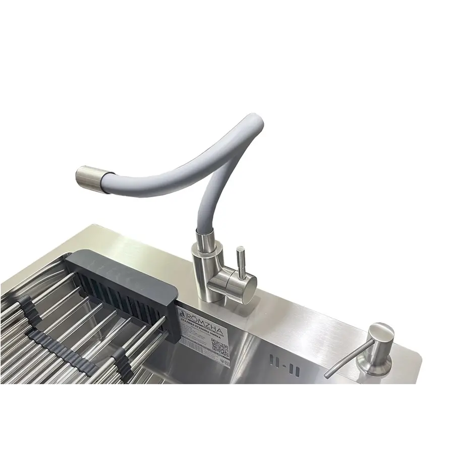 Змішувач кухонний Romzha Flex Сірий