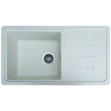 Кухонна мийка Galati Trei 78 Gri (802), Білий, Білий