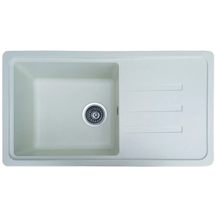 Кухонна мийка Galati Trei 78 Gri (802), Білий, Білий