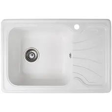 Кухонна мийка Galati Rasa 64 Gri (802), Білий, Білий