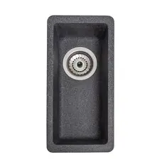Гранитная мойка под столешницу Galaţi Mira U-160 Grafit (201) 42 * 20