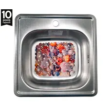 Кухонна мийка з нержавіючої сталі Galaţi (Eko) Fifika Textură 4848 декор