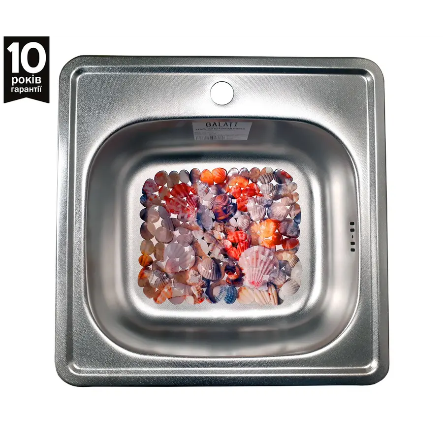 Кухонная мойка из нержавеющей стали Galaţi (Eko) Fifika Textură 4848 декор