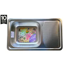 Кухонна мийка з нержавіючої сталі Galati Amina Textura декорована