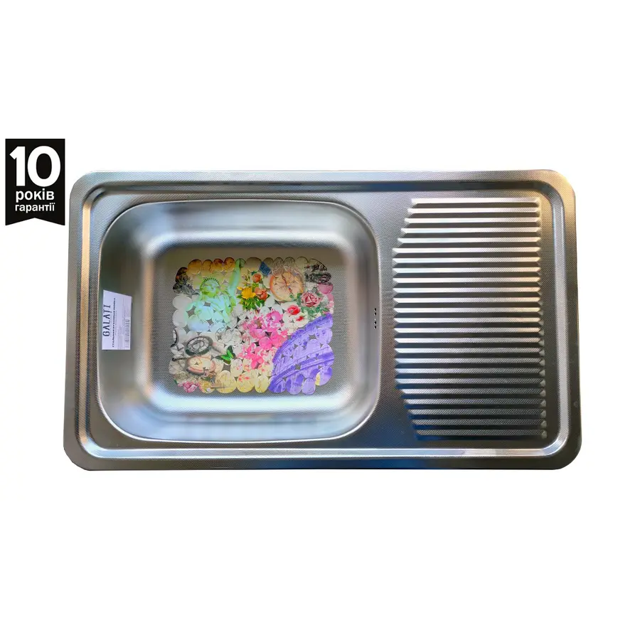 Кухонная мойка из нержавеющей стали Galati Amina Textura декорированная