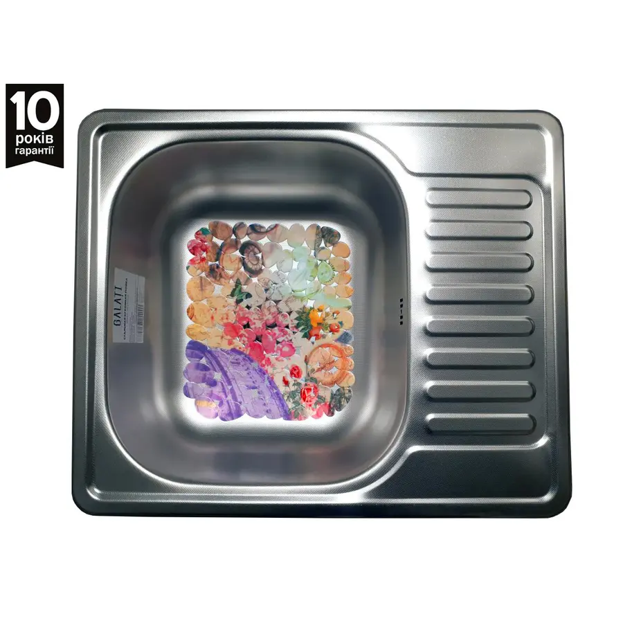 Кухонна мийка Galaţi Sims Textură 5848 декорована сталь