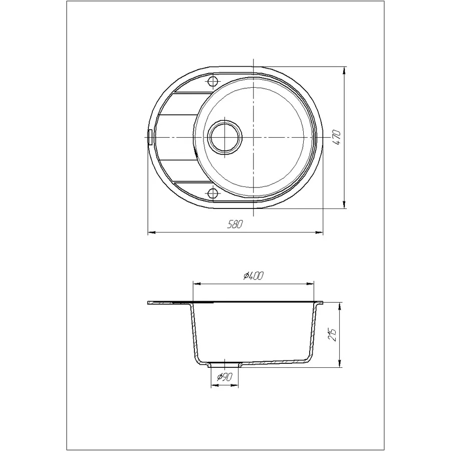 Кухонна мийка Galati Voce Maro (801)