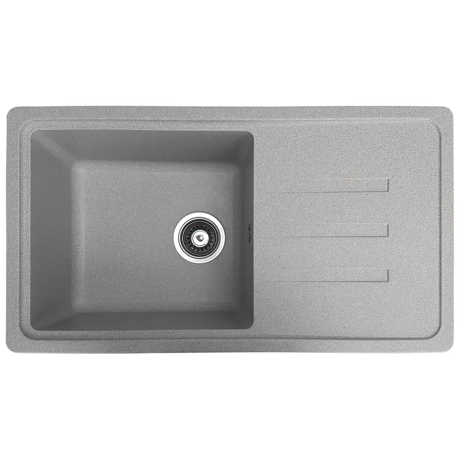 Кухонна мийка Galati Trei 78 Gri (802), Сірий, Сірий
