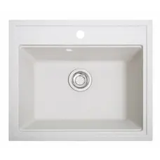 Кухонная гранитная мойка Galaţi Pătrat Biela (101) 60 * 52