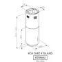 Витяжка KERNAU KCH 0140 X ISLAND