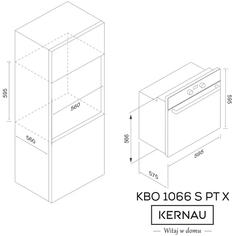 Духовой шкаф электрический KERNAU KBO 1066 S PT X