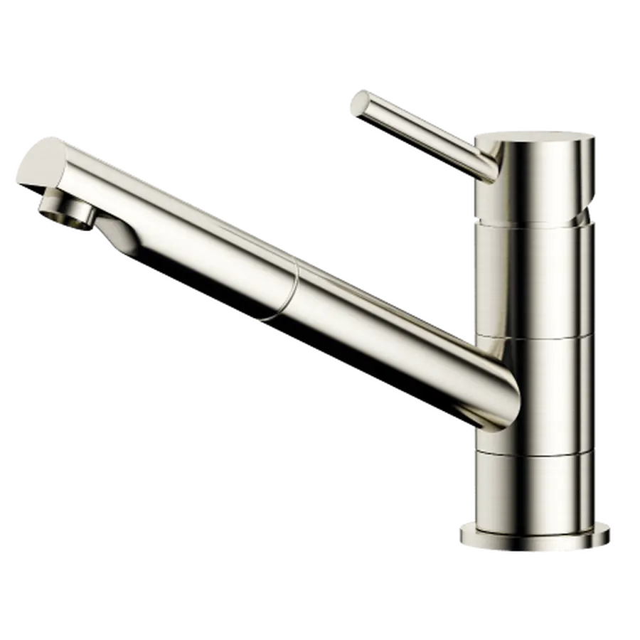 Смеситель кухонный KERNAU KWT 05 PO INOX с вытяжной лейкой