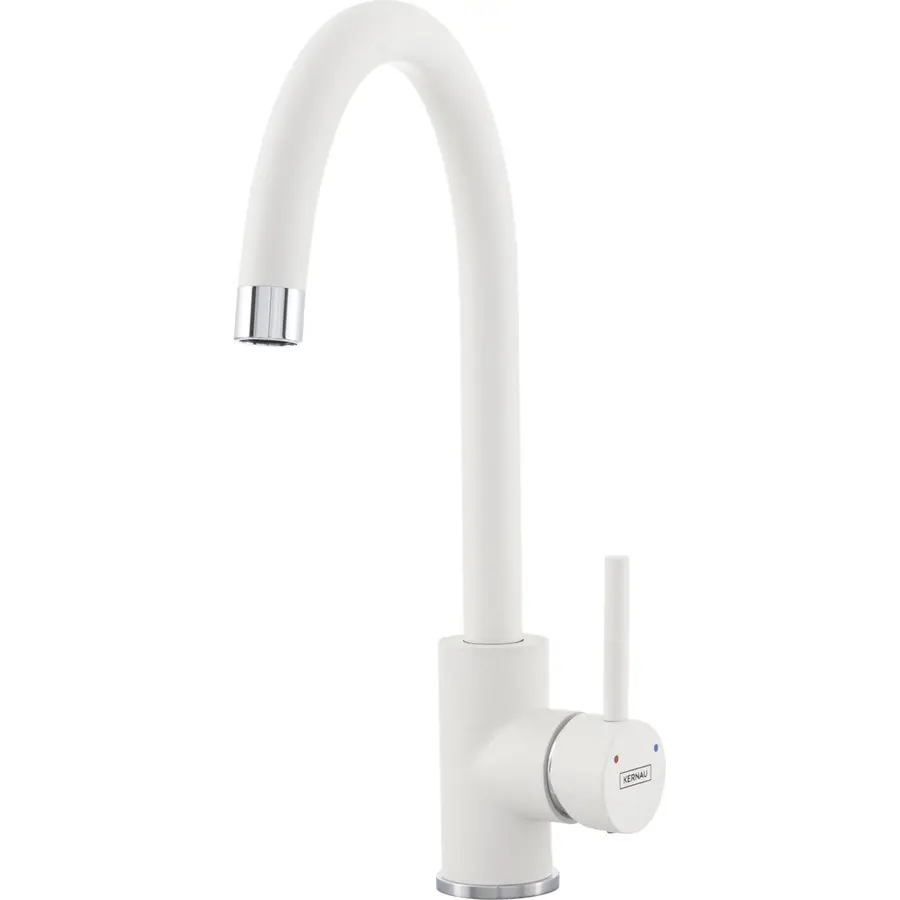 Смеситель кухонный KERNAU KWT 07A PURE WHITE