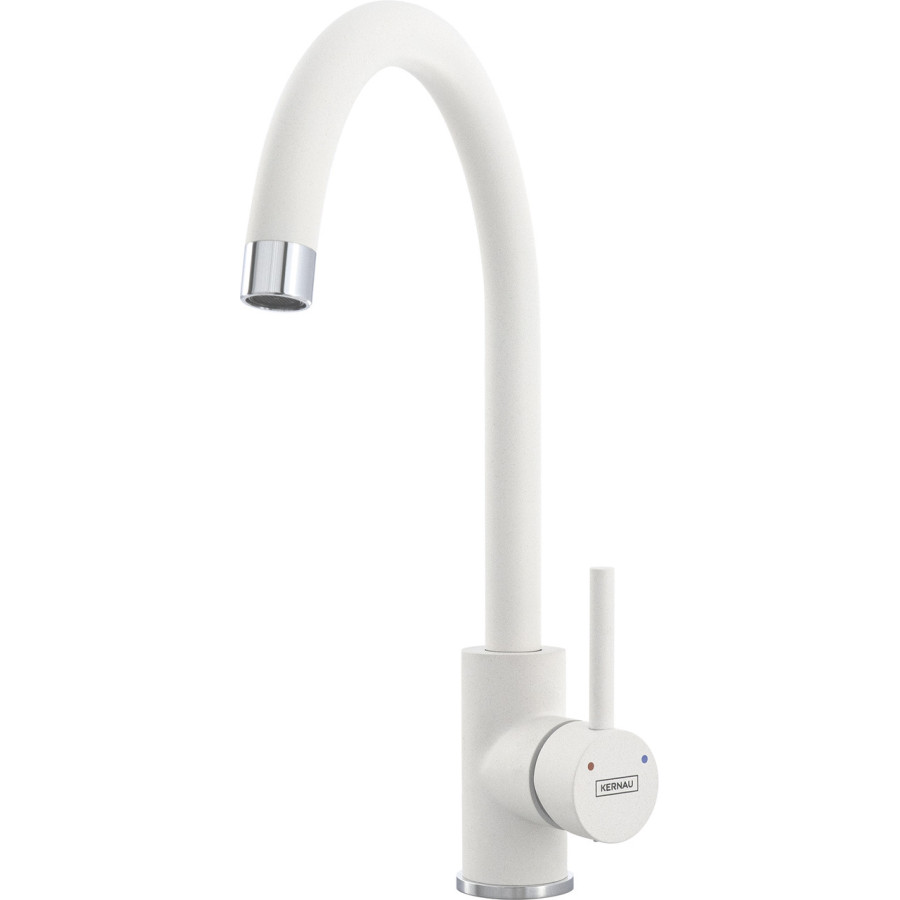 Смеситель кухонный KERNAU KWT 07A PURE WHITE