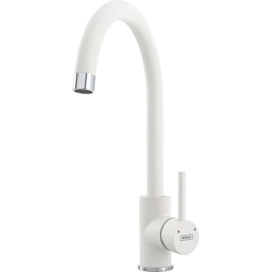 Смеситель кухонный KERNAU KWT 07A PURE WHITE