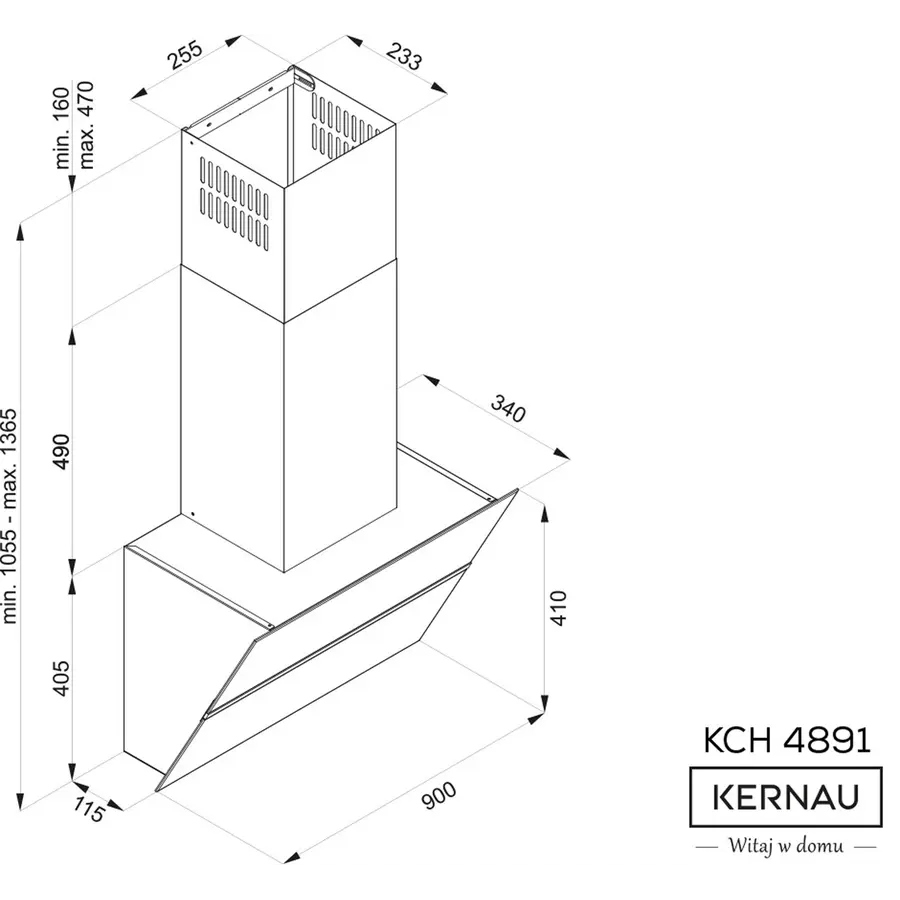 Витяжка KERNAU KCH 4891 B