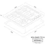 Варильна поверхня газова KERNAU KGH 6421 TC I X