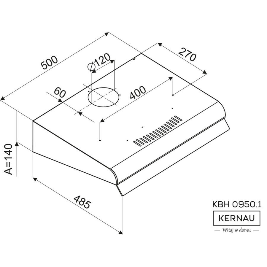 Вытяжка KERNAU KBH 0950.1 S