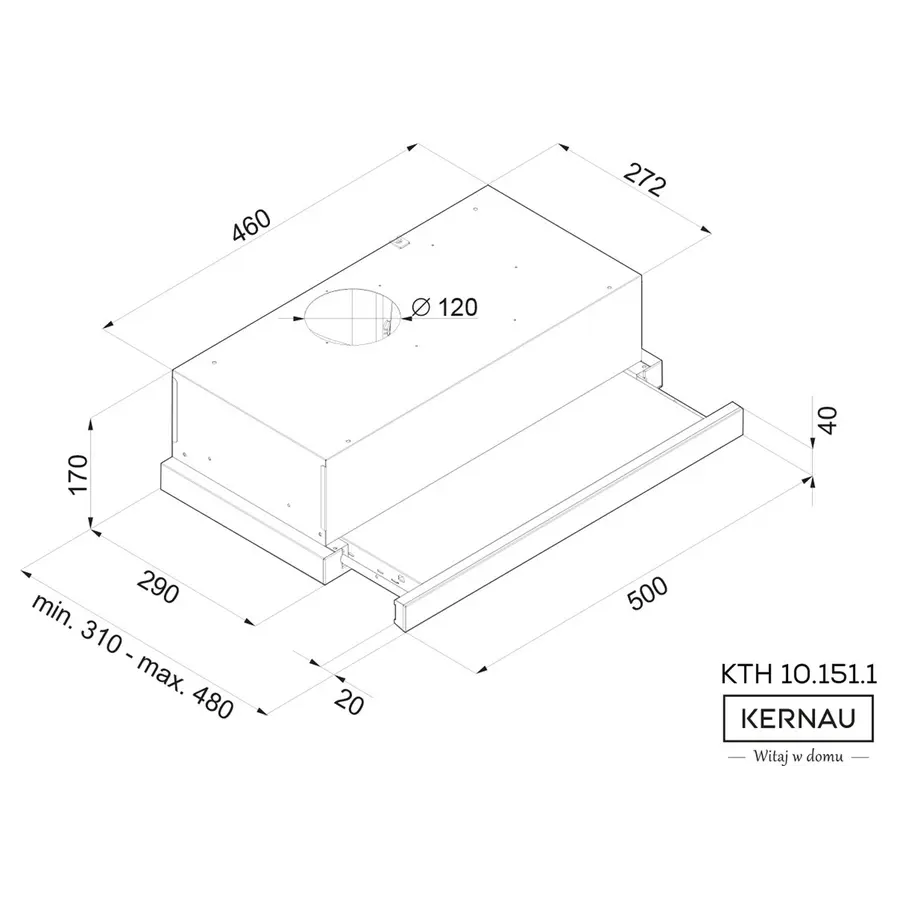 Витяжка KERNAU KTH 10.151.1 W