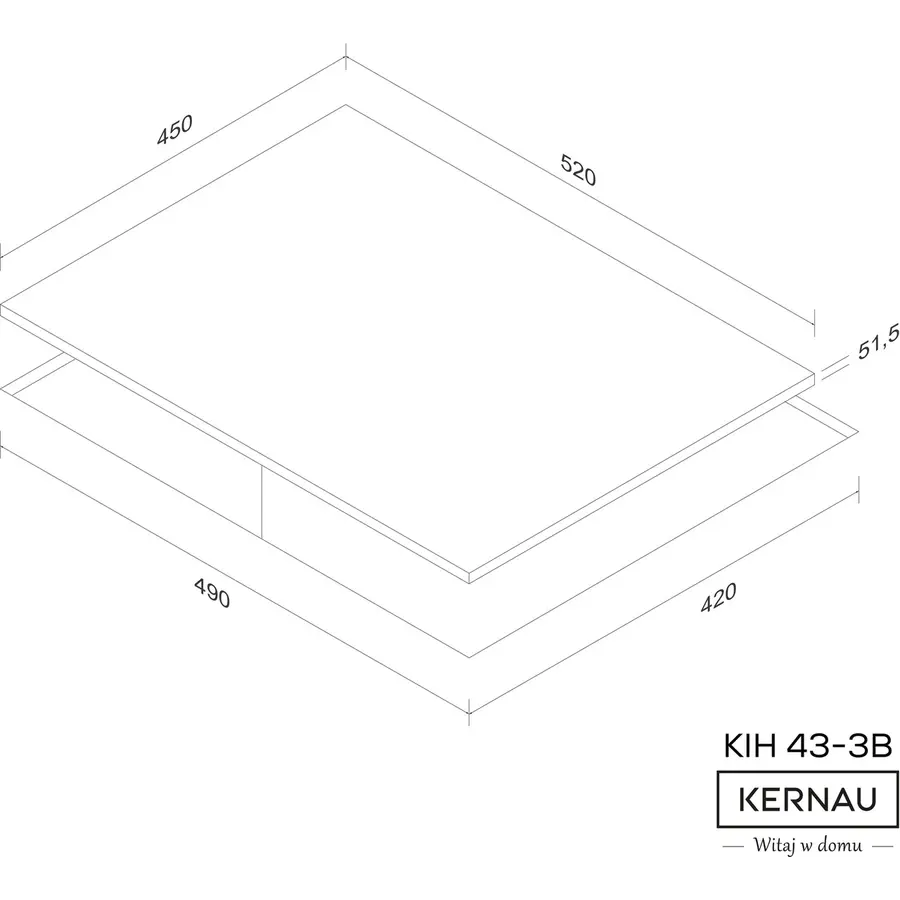Варильна поверхня KERNAU KIH 43-3B