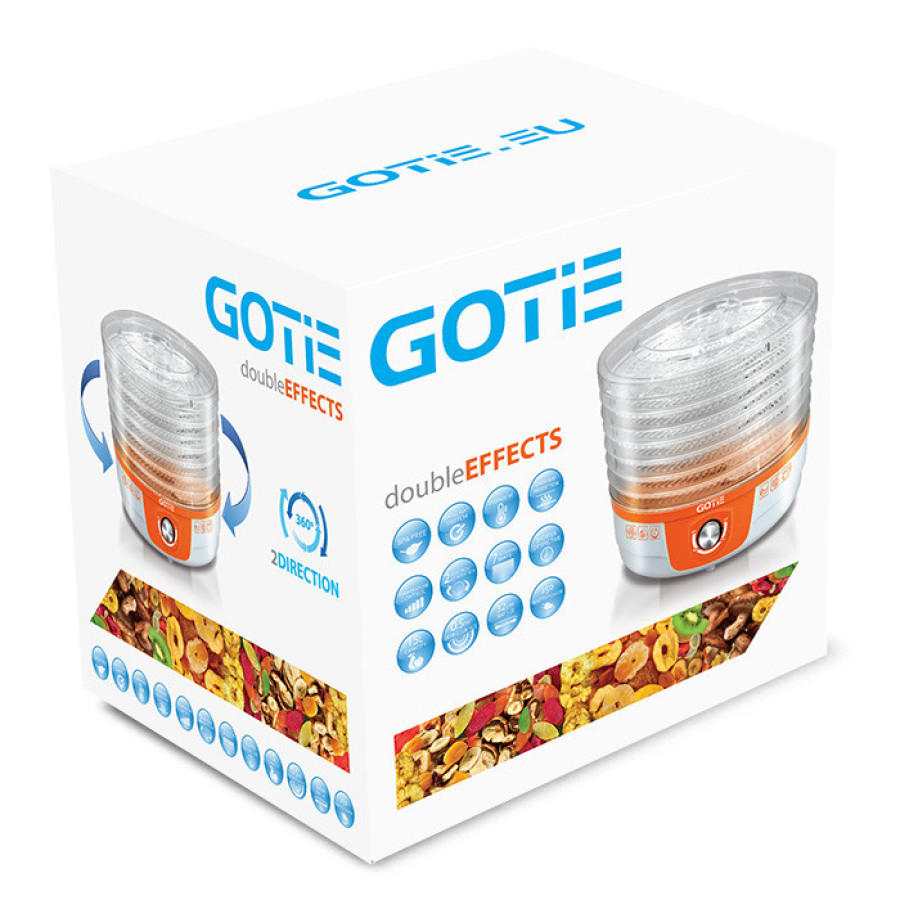 Сушарка для овочів и фруктів GOTIE GSG-500
