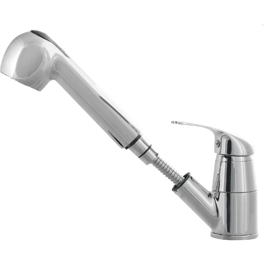 Смеситель кухонный KERNAU KWT 02A PO CHROME с вытяжной лейкой