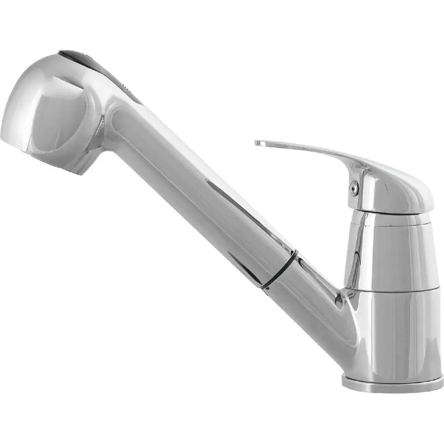 Смеситель кухонный KERNAU KWT 02A PO CHROME с вытяжной лейкой