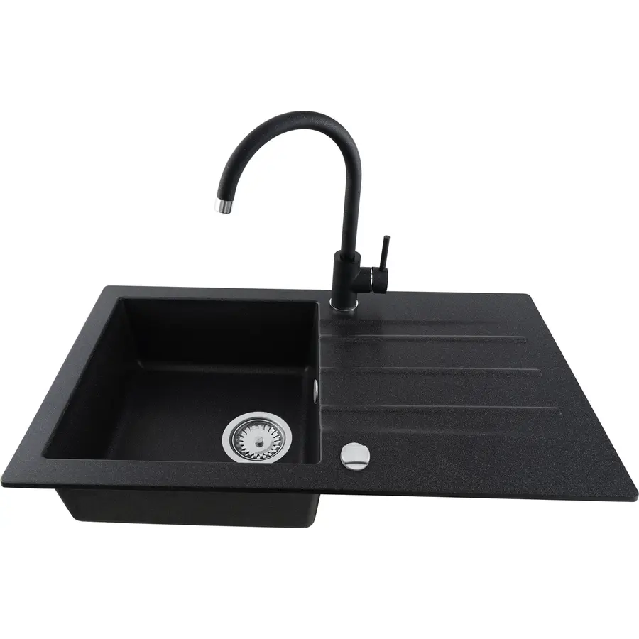 Смеситель кухонный KERNAU KWT 07A BLACK METALLIC