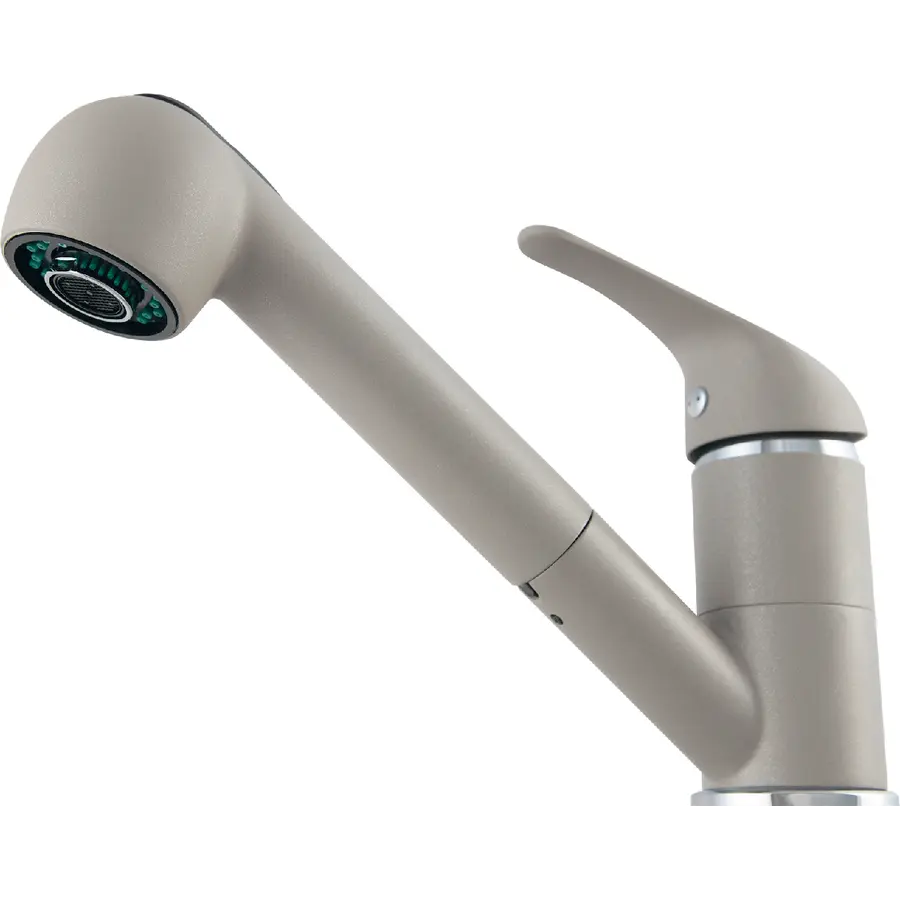 Смеситель кухонный KERNAU KWT 04A PO NATURAL BEIGE с вытяжной лейкой