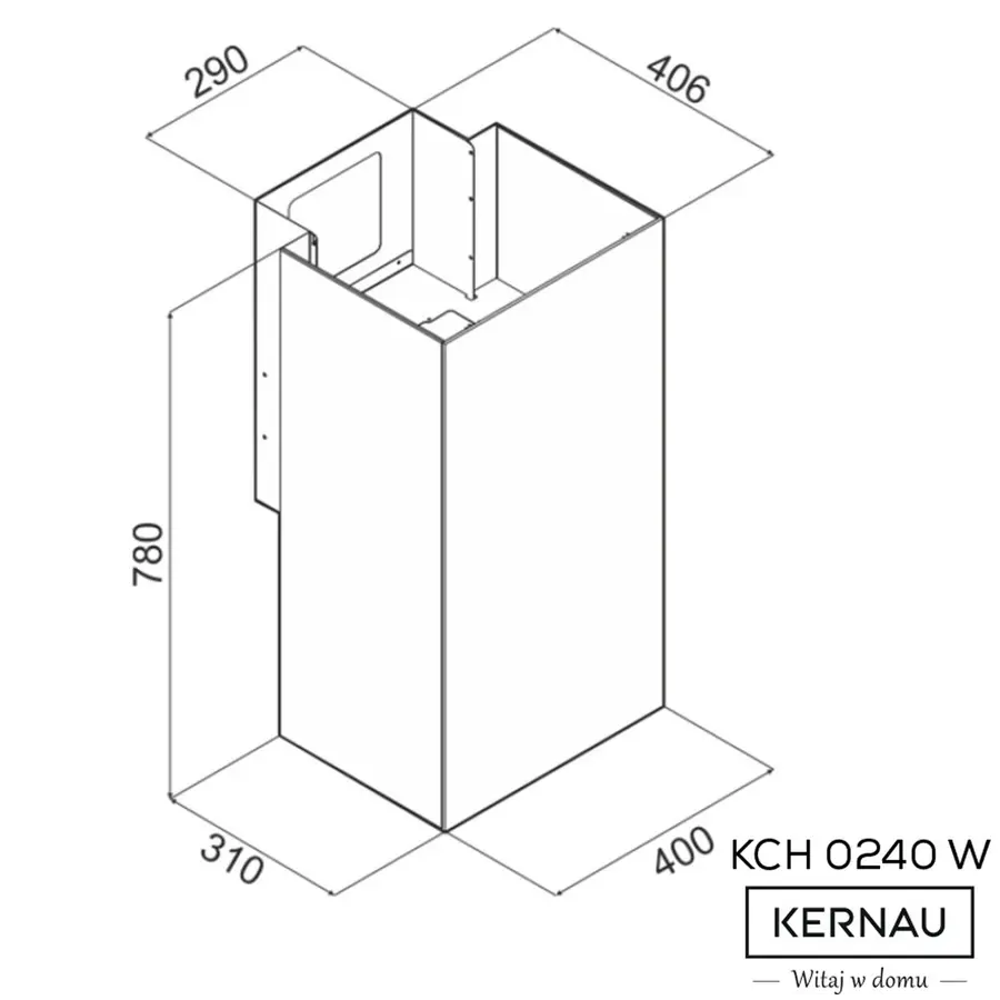 Витяжка KERNAU KCH 0240 W