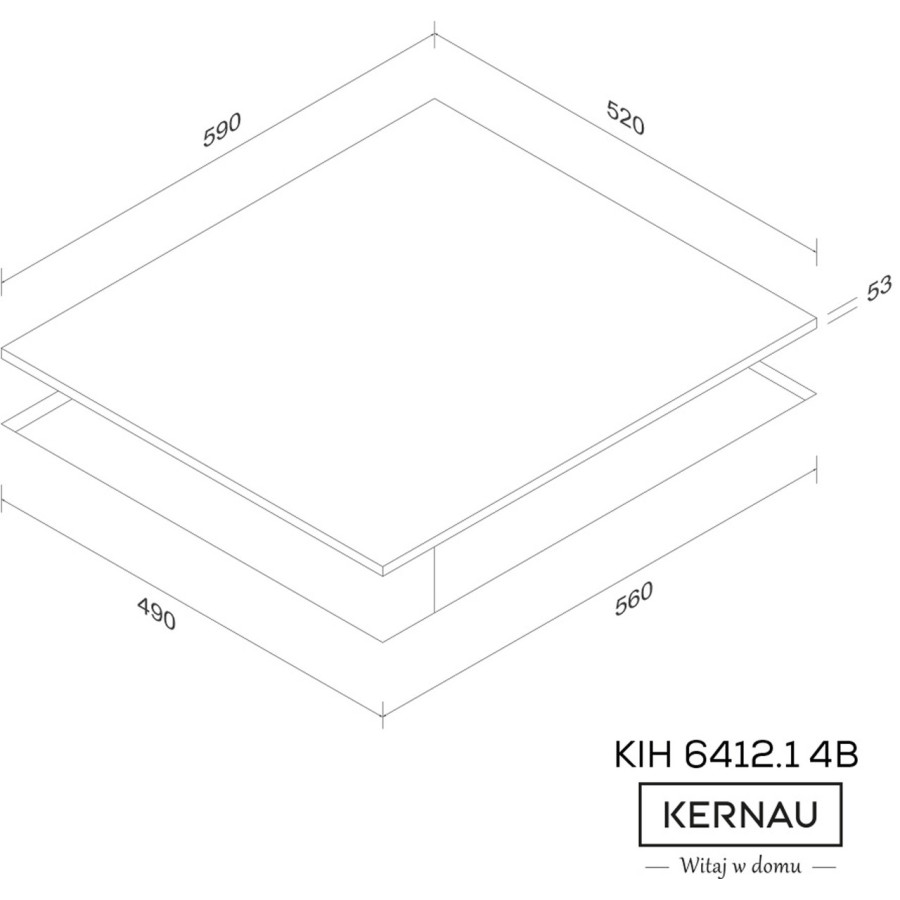 Варочная поверхность электрическая KERNAU KIH 6412.1-4B