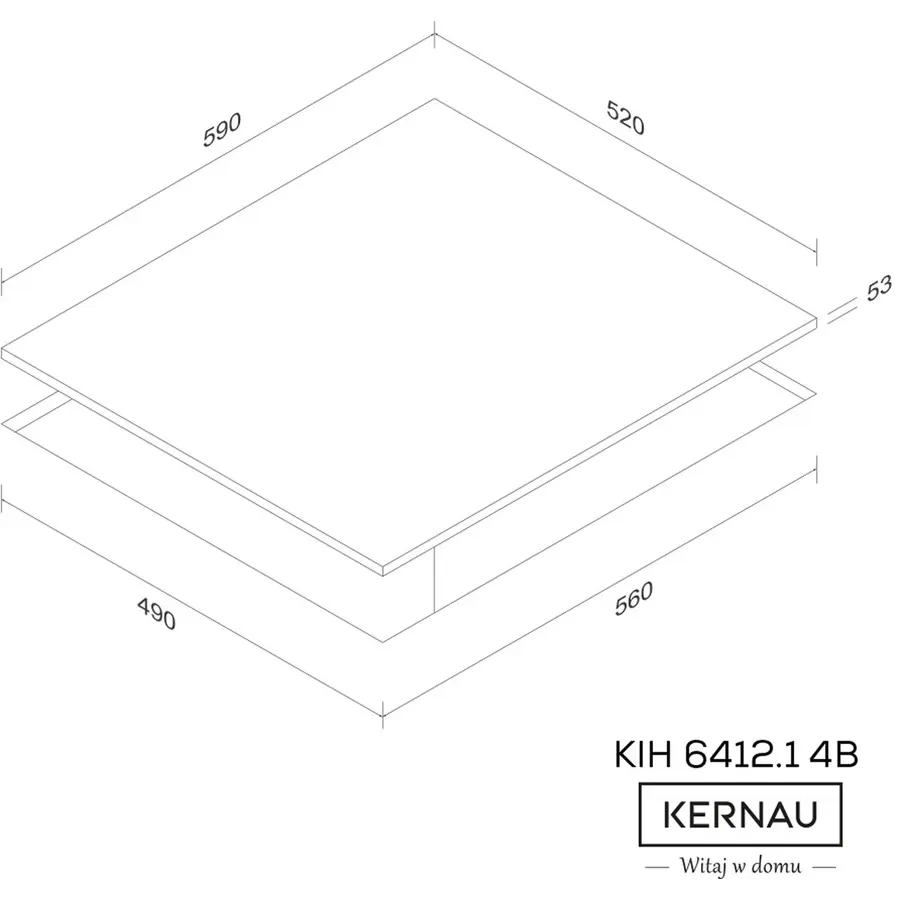 Варочная поверхность электрическая KERNAU KIH 6412.1-4B