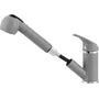 Смеситель кухонный KERNAU KWT 04A PO GREY METALLIC с вытяжной лейкой