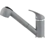 Смеситель кухонный KERNAU KWT 04A PO GREY METALLIC с вытяжной лейкой