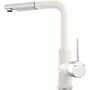 Смеситель кухонный KERNAU KWT 06A PO PURE WHITE с вытяжным носиком