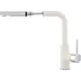 Смеситель кухонный KERNAU KWT 06A PO PURE WHITE с вытяжным носиком