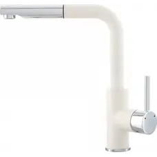 Кухонний змішувач KERNAU KWT 06A PO PURE WHITE з витяжним носиком