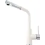 Смеситель кухонный KERNAU KWT 06A PO PURE WHITE с вытяжным носиком