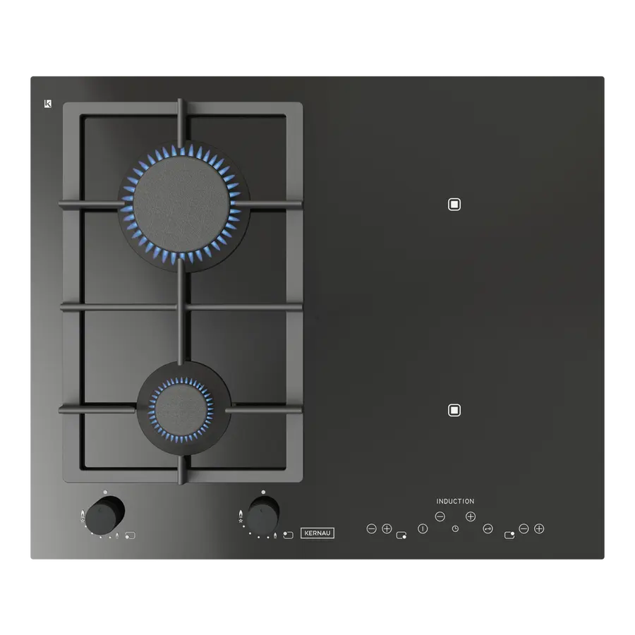 Індукційно-газова поверхня KERNAU KIGH 6422 CI B