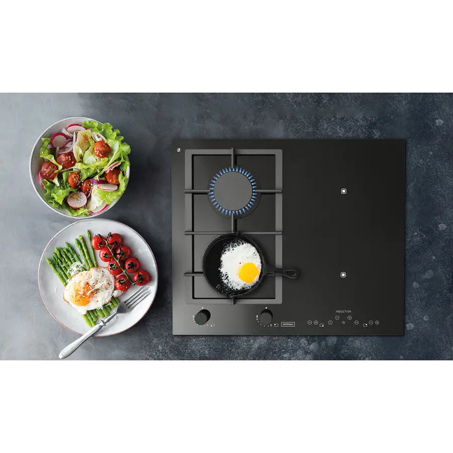 Індукційно-газова поверхня KERNAU KIGH 6422 CI B