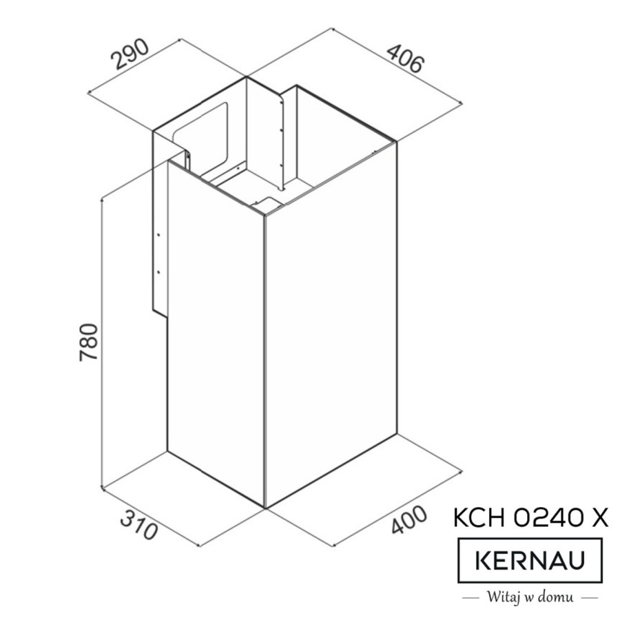 Витяжка KERNAU KCH 0240 X