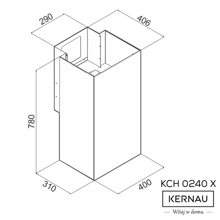 Витяжка KERNAU KCH 0240 X