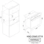 Духова шафа електричний KERNAU KBO 0945 PT B