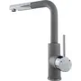 Кухонний змішувач KERNAU KWT 06A PO GREY METALLIC з витяжним носиком