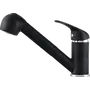 Смеситель кухонный KERNAU KWT 04A PO BLACK METALLIC с вытяжной лейкой