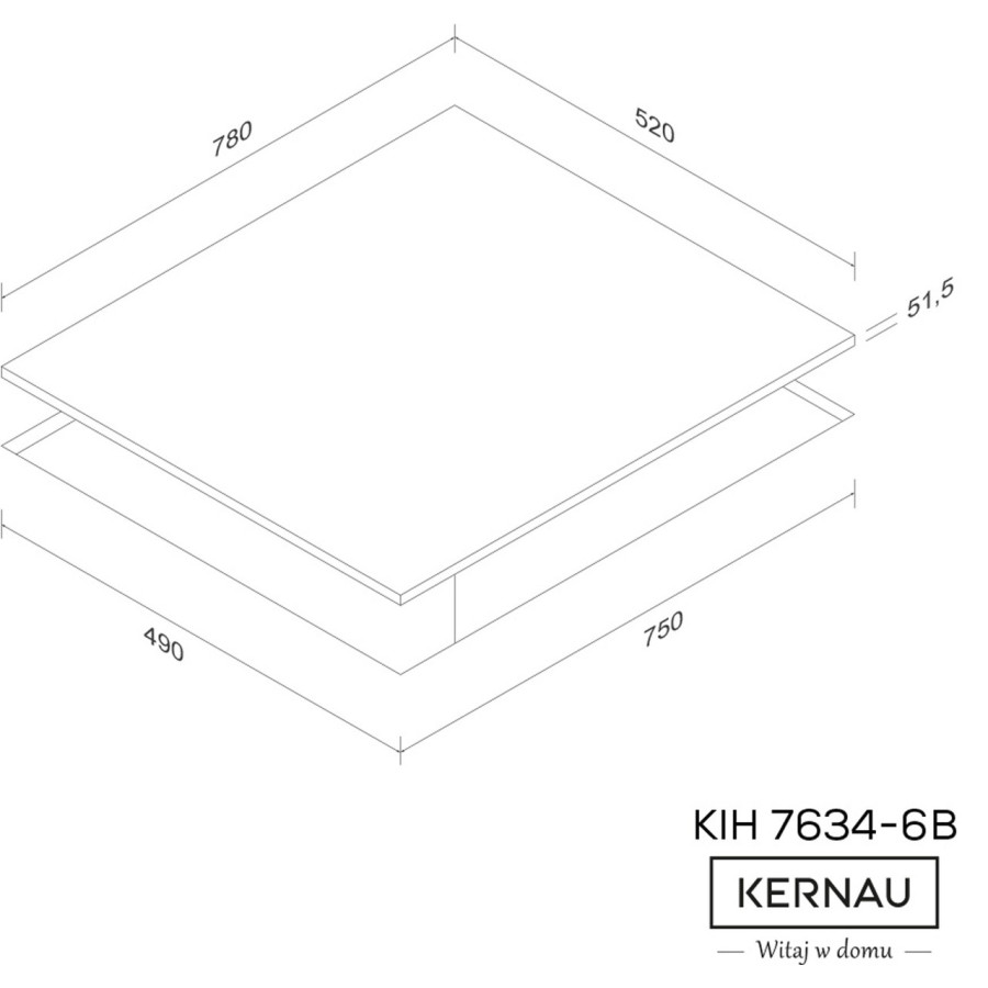 Варочная поверхность электрическая KERNAU KIH 7634-6B