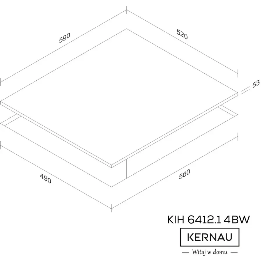 Варильна поверхня KERNAU KIH 6412.1-4B W