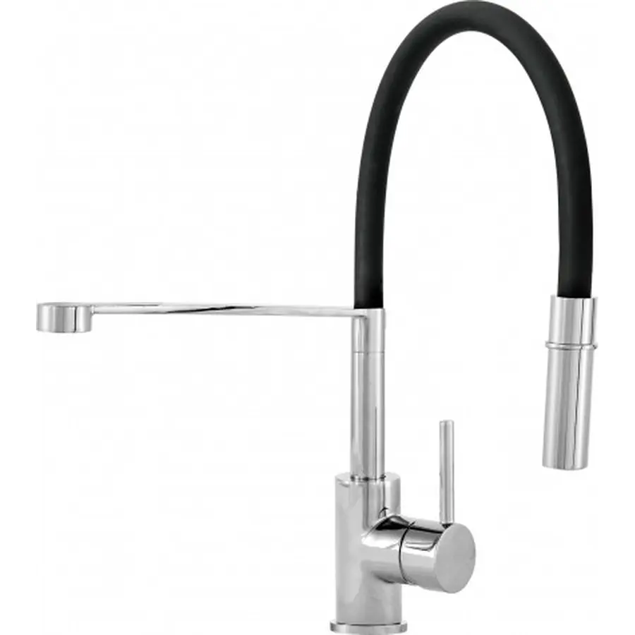 Смеситель кухонный KERNAU KWT 20 PO CHROME / BLACK