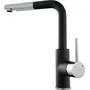 Смеситель кухонный KERNAU KWT 06A PO GRAPHITE с вытяжным носиком