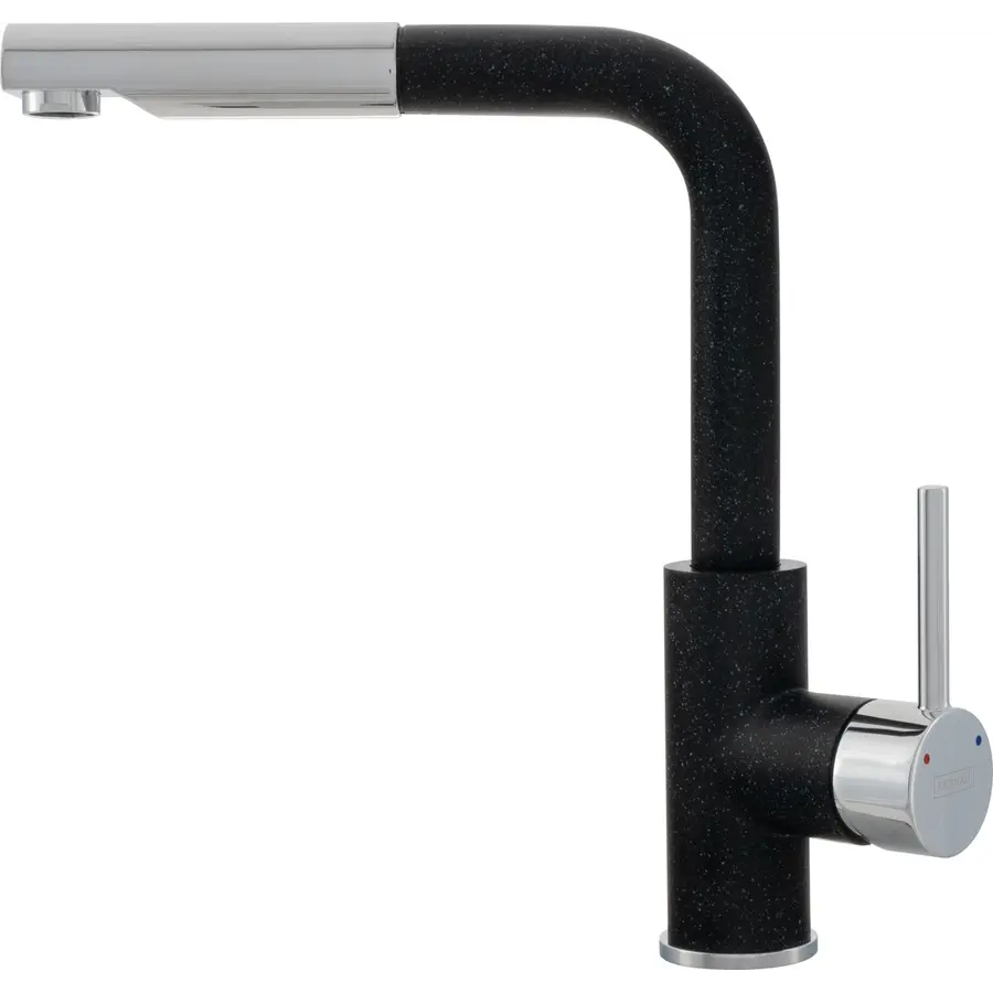 Смеситель кухонный KERNAU KWT 06A PO GRAPHITE с вытяжным носиком